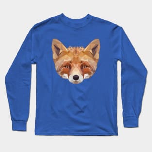 Fox Low Poly Art Long Sleeve T-Shirt